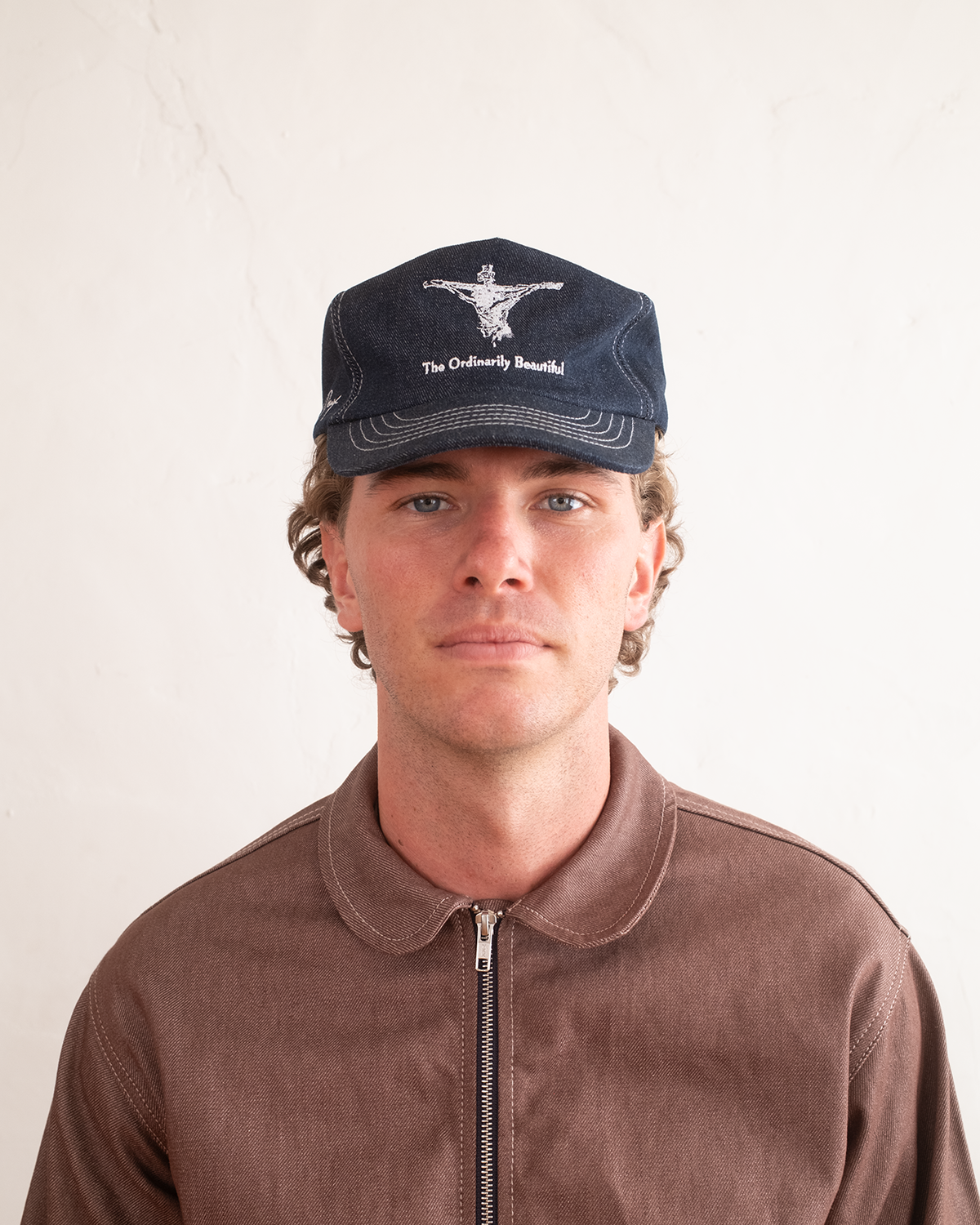 The Raw Denim Crucifix Cap
