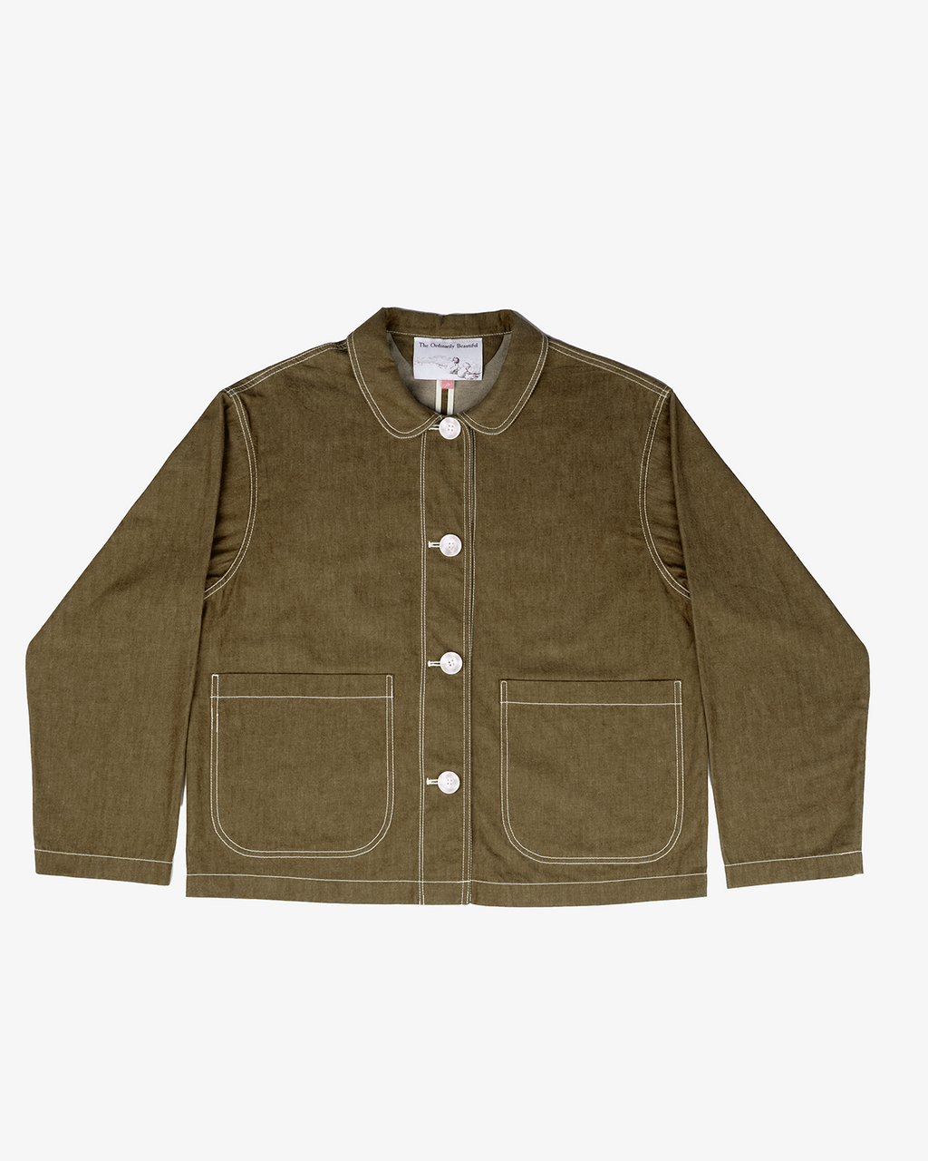 The Marleux Japanese Featherweight Denim Chore Shirt - Cowell Green