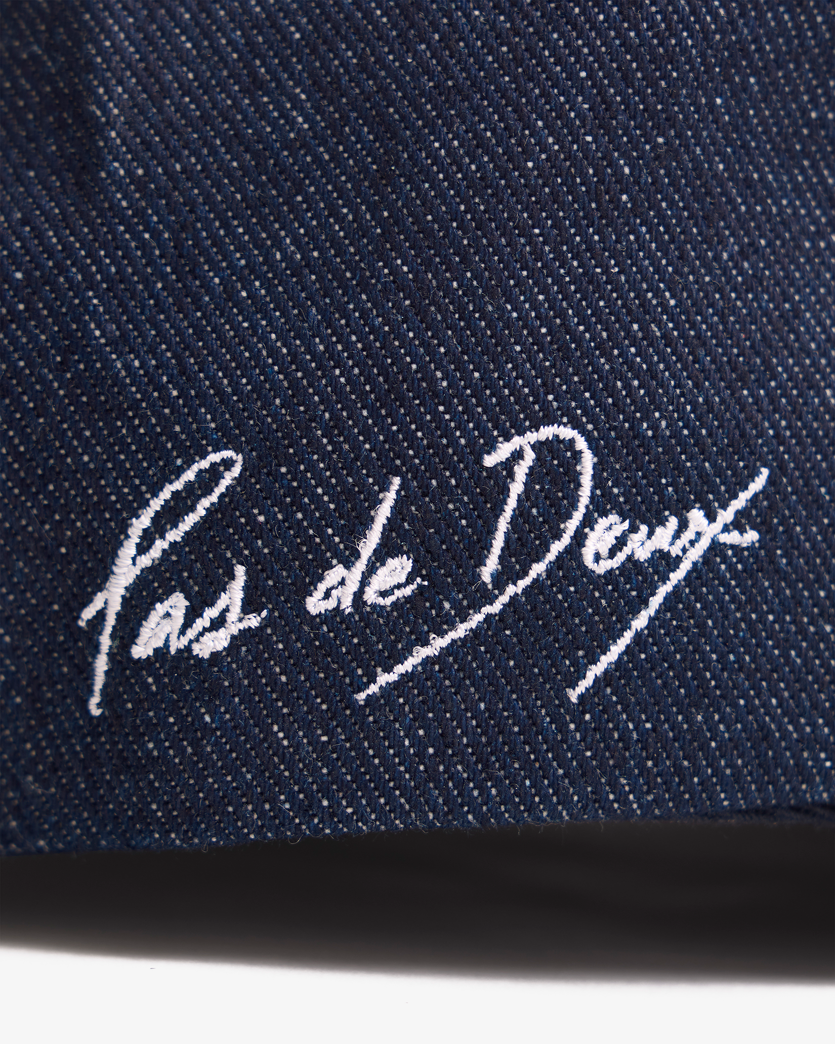 The Raw Denim Crucifix Cap