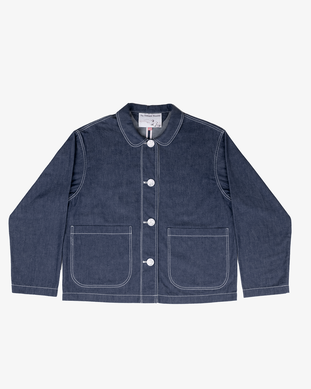 The Marleux Japanese Featherweight Denim Chore Shirt - Indigo