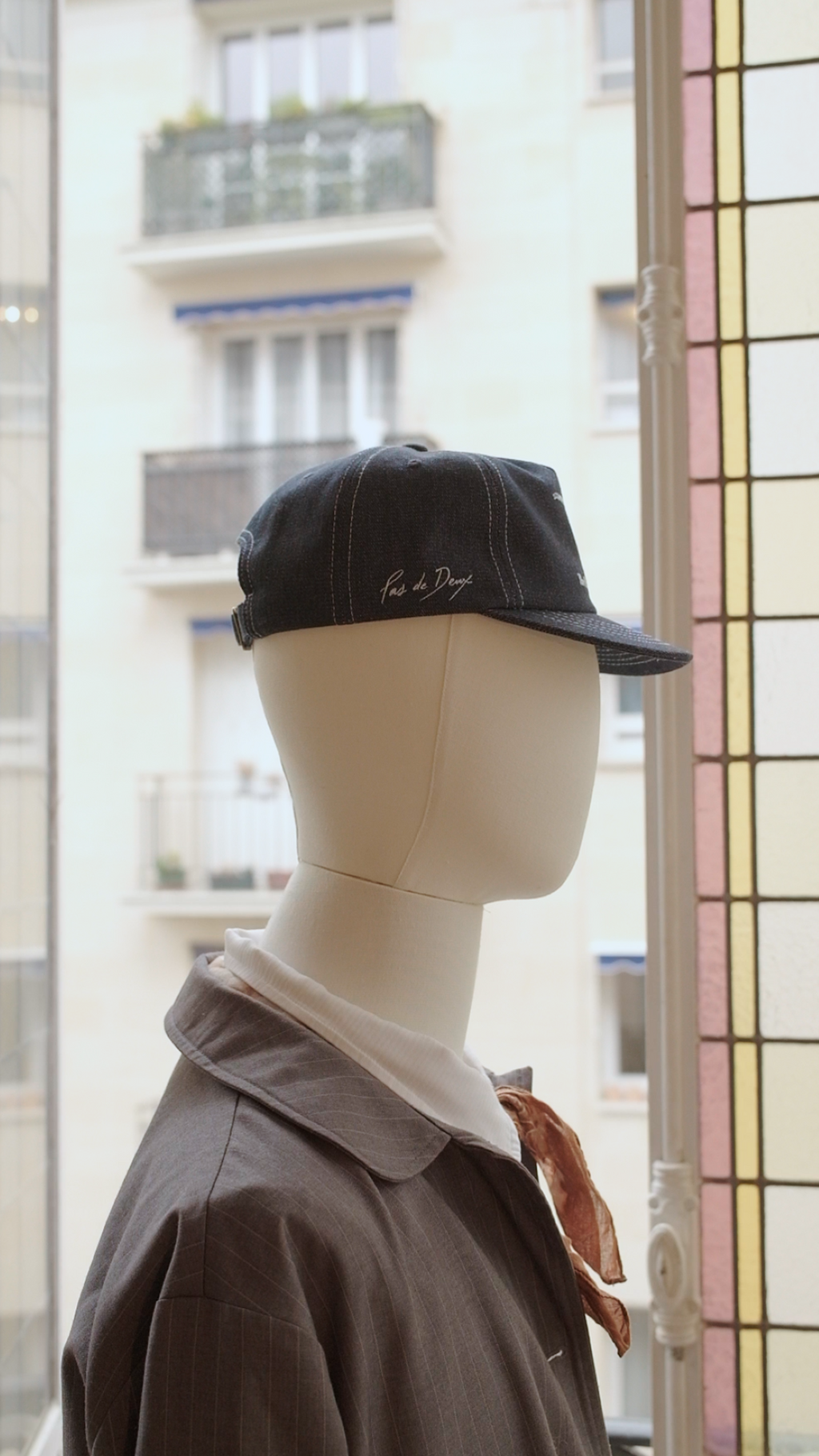 The Raw Denim Crucifix Cap