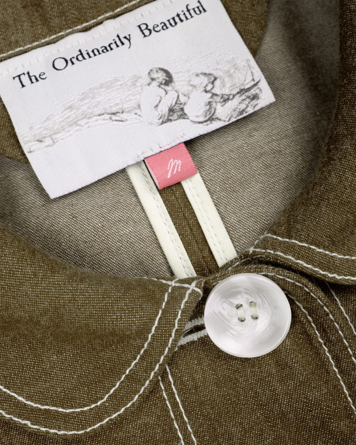 The Marleux Japanese Featherweight Denim Chore Shirt - Cowell Green