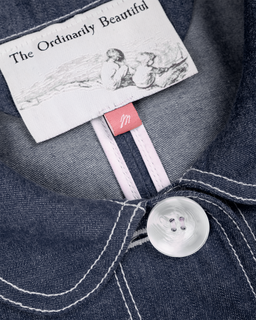 The Marleux Japanese Featherweight Denim Chore Shirt - Indigo